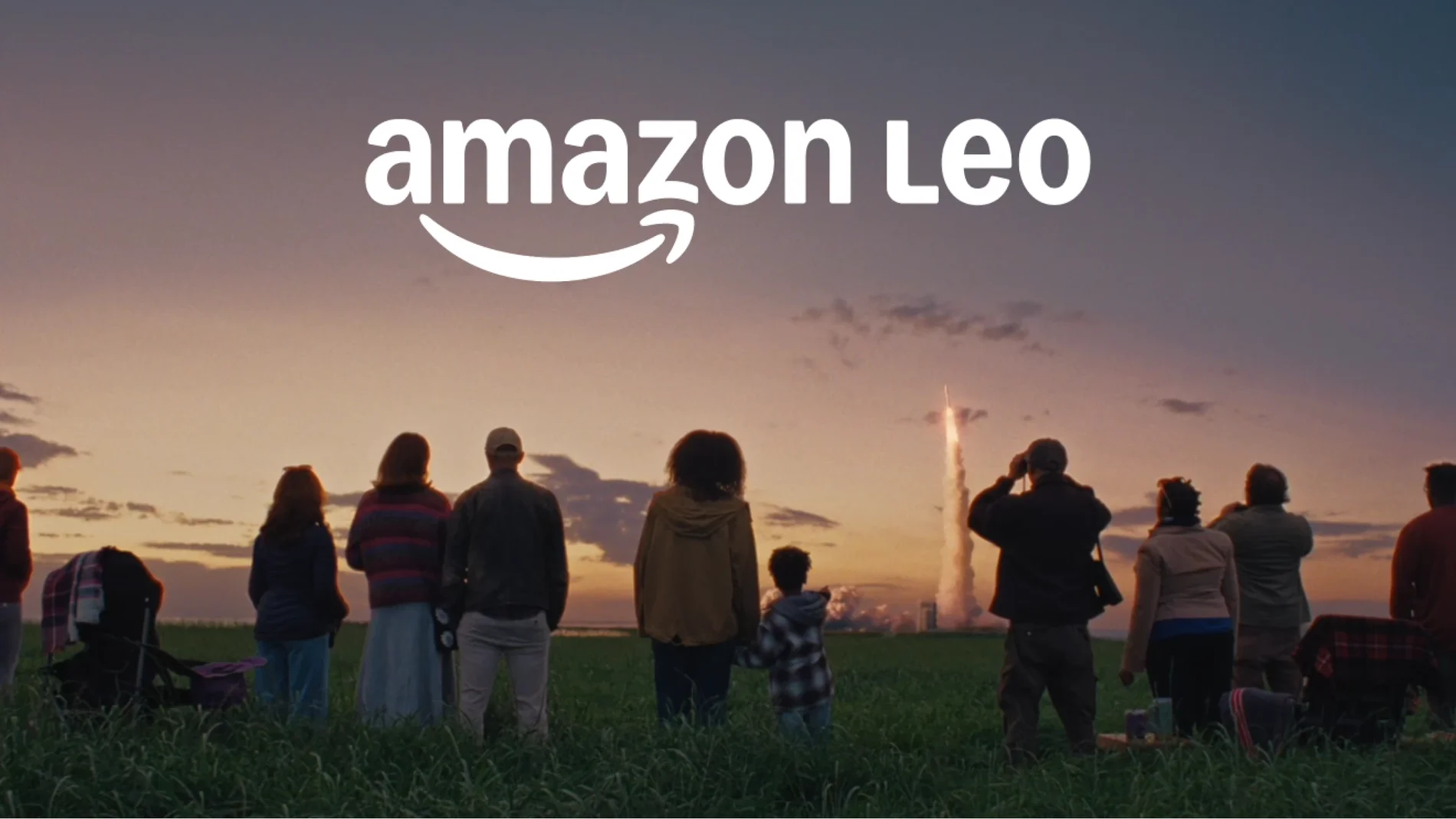 Cartel promocional de Amazon Leo