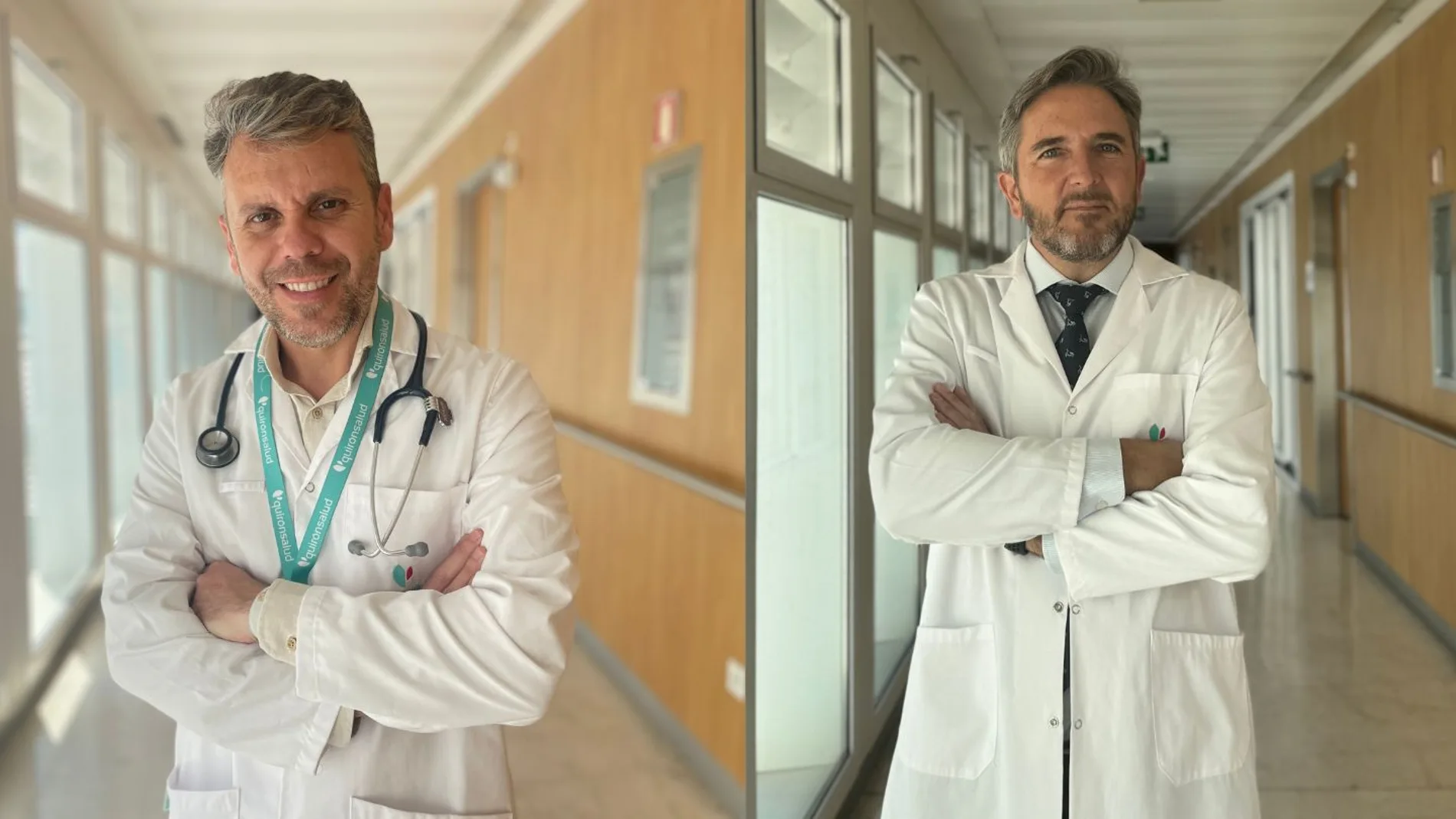 Domingo García Aguilar y Miguel Congregado Loscertales, doctores del Hospital Quirónsalud Infanta Luisa de Sevilla