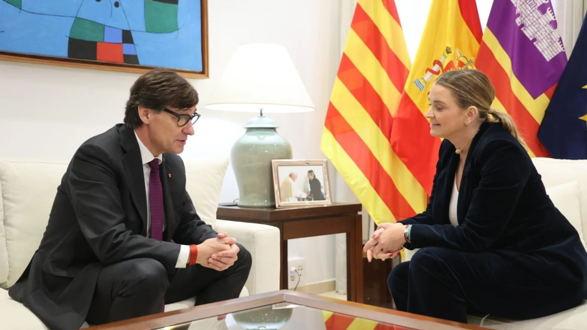 AMP.- Prohens pide a Illa que apoye el despliegue de Frontex en Baleares: "Los migrantes se van a Cataluña"