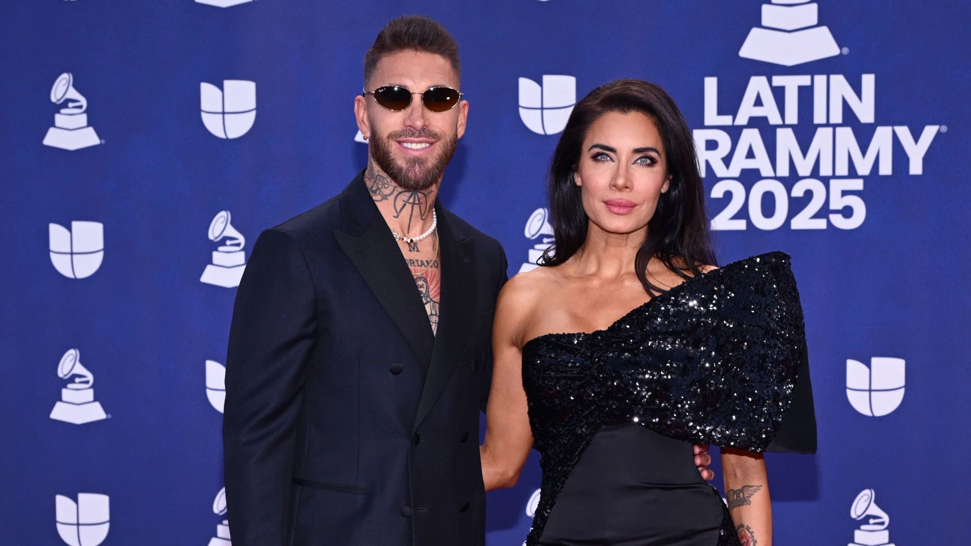Pilar Rubio y Sergio Ramos en los Latin Grammy.
