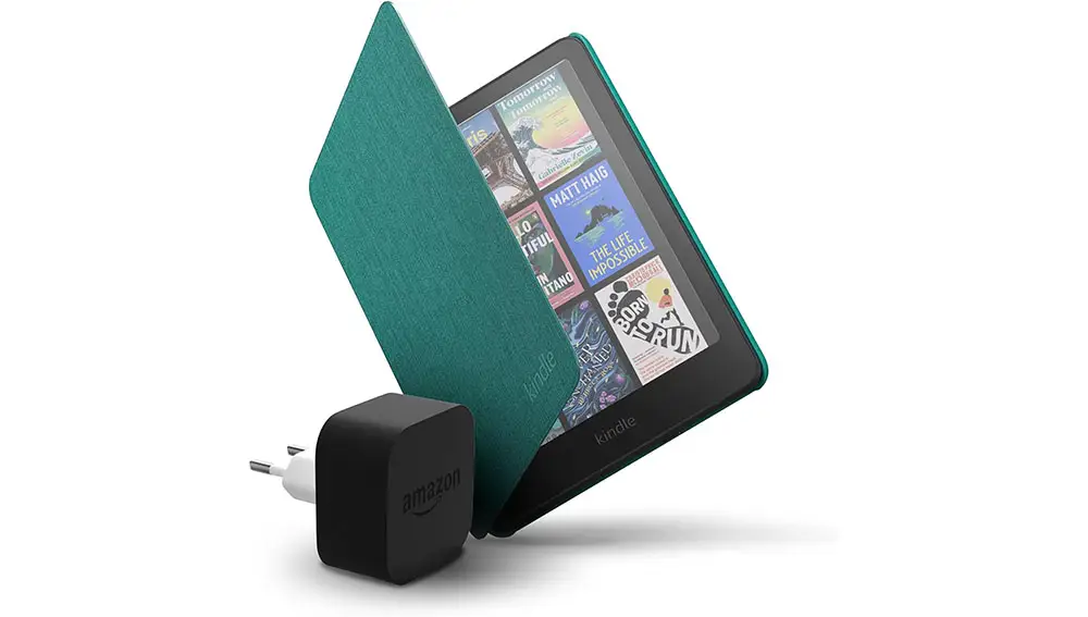 Kindle Colorsoft con funda y adaptador de 9 W