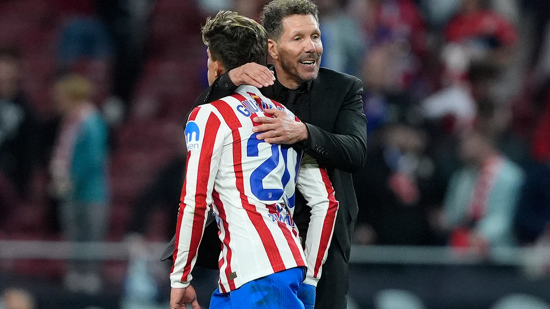 (Foto de ARCHIVO) Diego Pablo Cholo Simeone y Giuliano Simeone, Atlético de Madrid Europa Press/Contacto/Acero 24/09/2025 ONLY FOR USE IN SPAIN