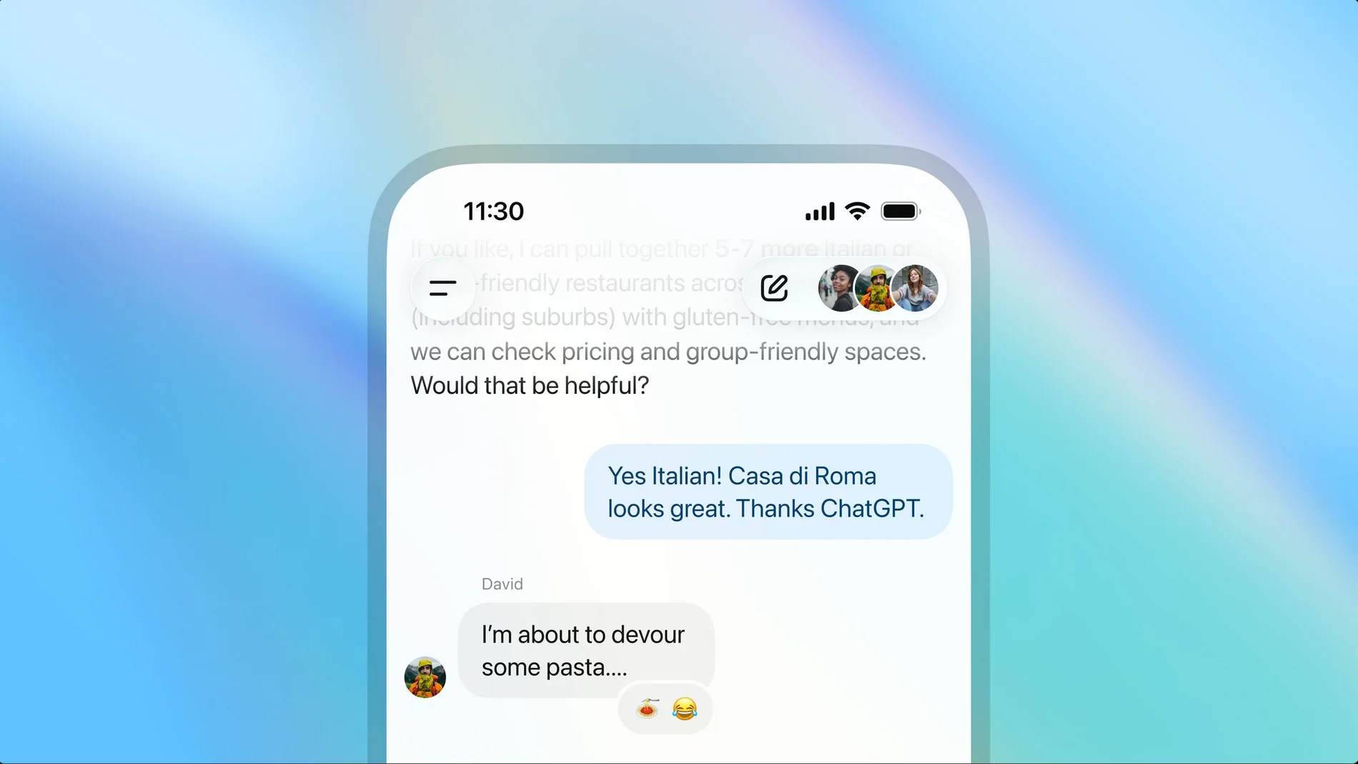 La última novedad de ChatGPT son sus chats grupales