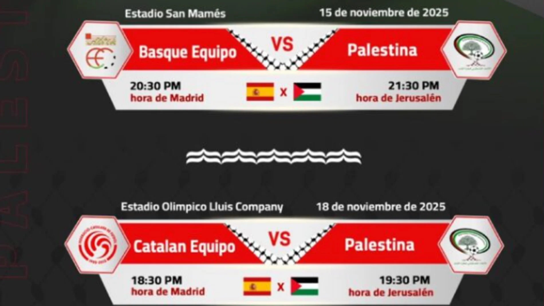 Palestina la lía con la bandera de España