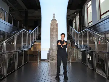 Jack Schlossberg visits The Empire State Building on September 17, 2024 in New York City. Jack Schlossberg visits The Empire State Building on September 17, 2024 in New York City.