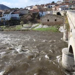 La borrasca Claudia ha provocado una notable crecida del río Tormes a su paso por la provincia Salamanca