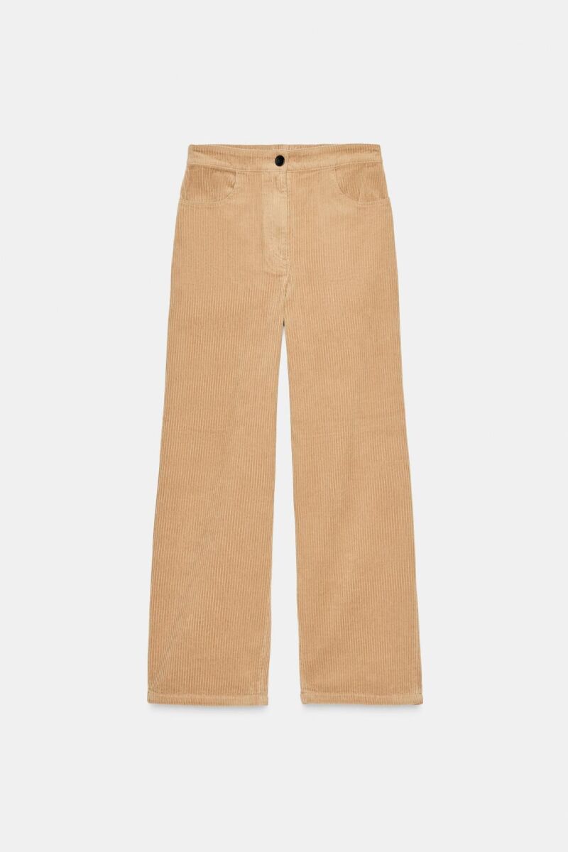 Pantalón pana wide leg.