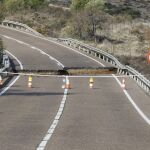 Socavón en la carretera