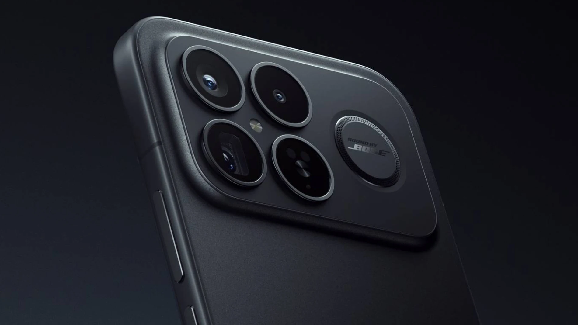 Render filtrado del nuevo POCO F8 Pro en color negro