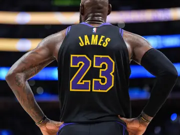 LeBron James, durante el Lakers - Jazz LeBron James, durante el Lakers - Jazz