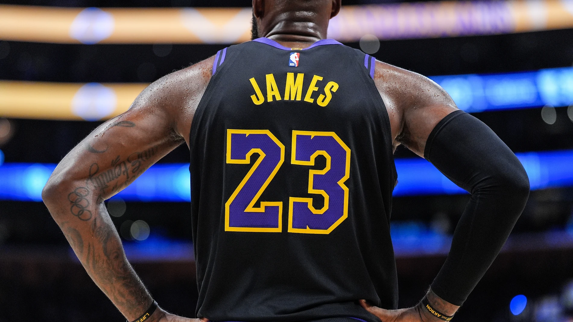 LeBron James, durante el Lakers - Jazz