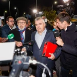 Santos Cerdán sale de la cárcel de Soto del Real