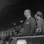 Franco durante la final de la Copa del Generalísimo en 1964