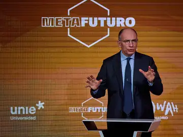 Enrico Letta en las jornadas con Metafuturo, un evento de Atresmedia que aborda los principales desafíos del n Enrico Letta en las jornadas con Metafuturo, un evento de Atresmedia que aborda los principales desafíos del nuevo mundo de la mano de expertos nacionales e internacionales. © Alberto R. Roldán / Diario La Razón 19 11 2025