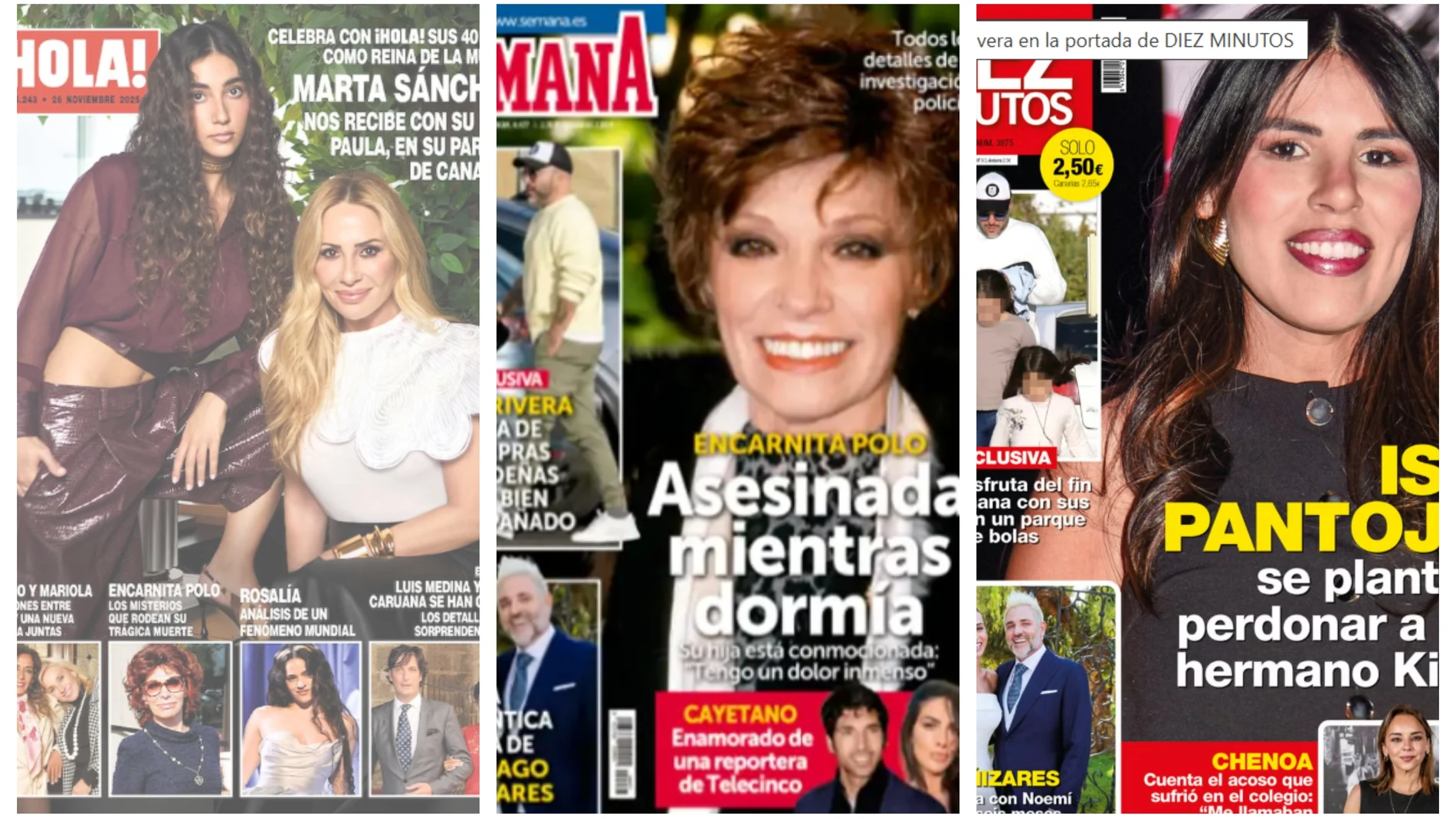 Portadas revistas del corazón 19 noviembre de 2025