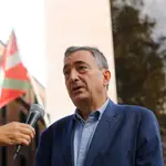 El presidente del EBB del PNV, Aitor Esteban, afirma que no se "amedrentarán" con el "caso Cerdán"