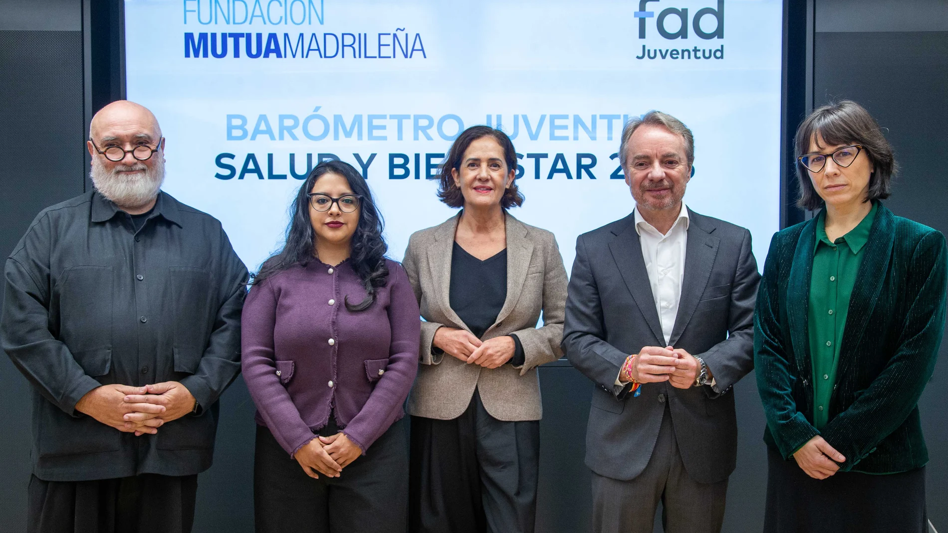 Protagonistas de la presentación del informe