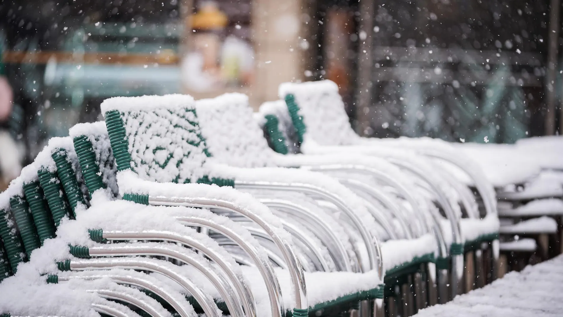 Imagen de archivo de nevadas en el País Vasco
