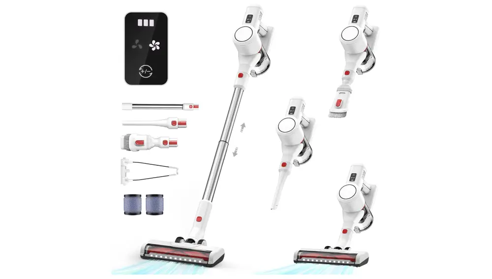 Esta aspiradora incluye varios accesorios