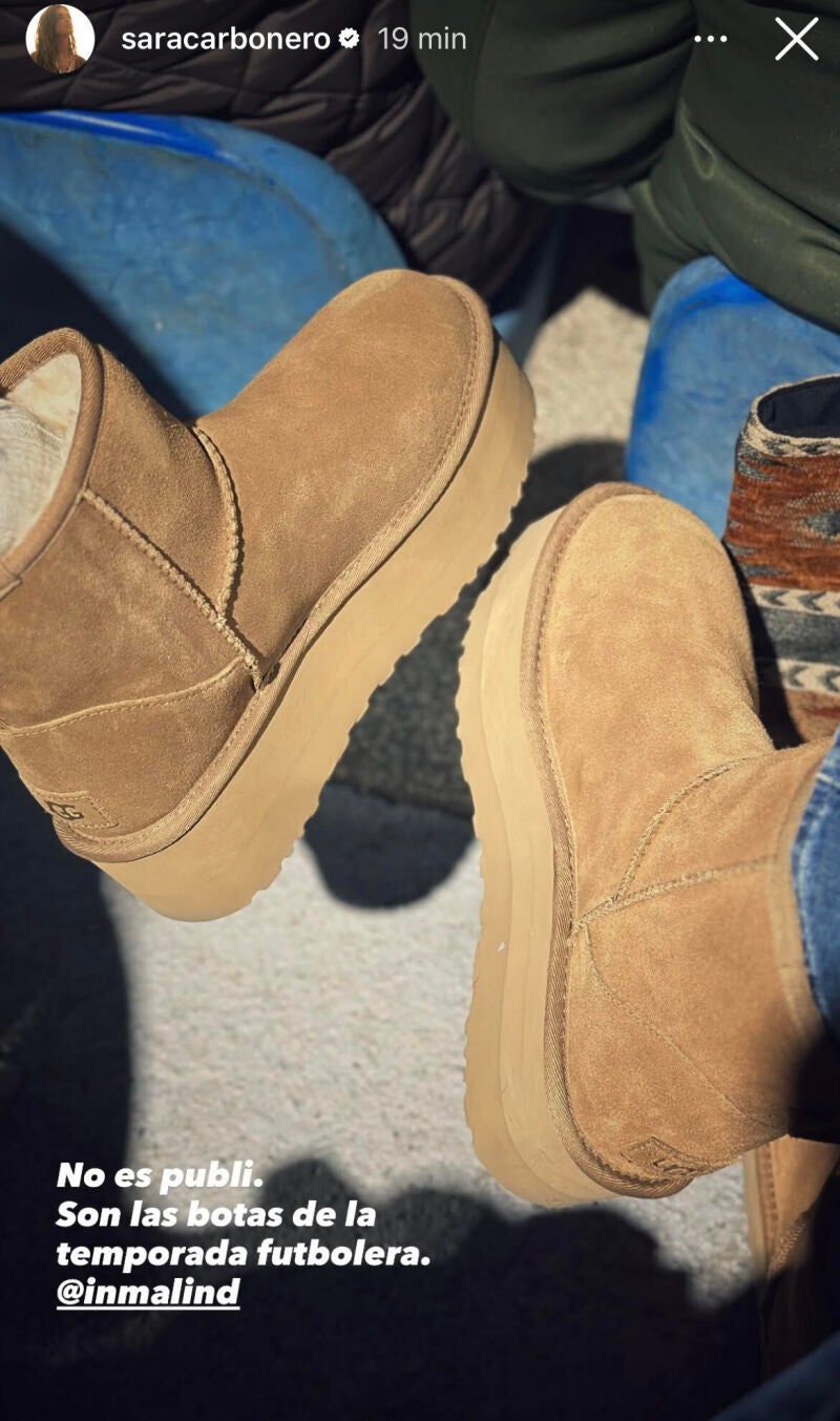 Las Ugg de Sara Carbonero.