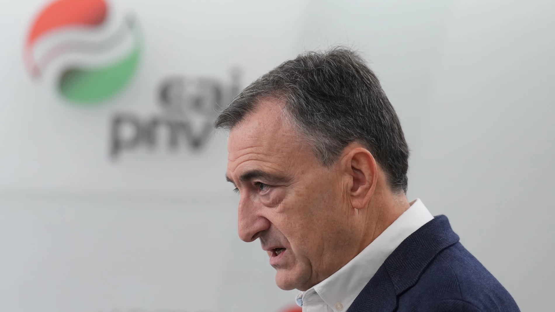 El presidente del EBB de EAJ-PNV, Aitor Esteban, comparece en el 50º aniversario de la muerte del dictador Francisco Franco, en Sabin Etxea, a 20 de noviembre de 2025, en Bilbao, Vizcaya, País Vasco (España). 20 NOVIEMBRE 2025 H.Bilbao / Europa Press 20/11/2025