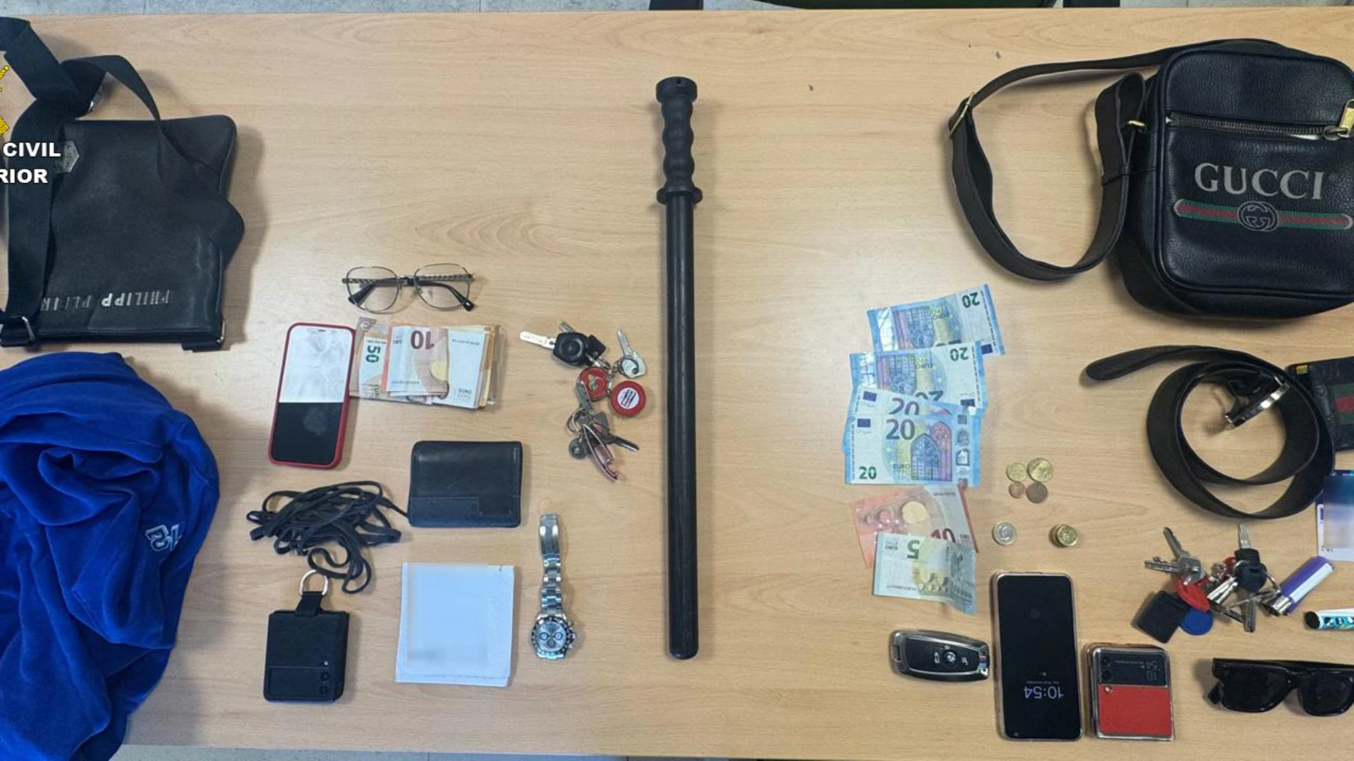 Intervención de la Guardia Civil