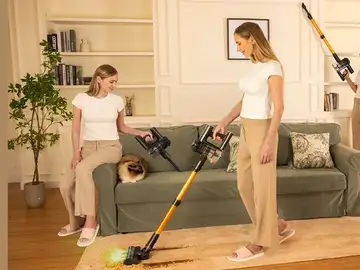 La aspiradora sin cable que muchos están comprando como alternativa económica a Dyson: 35 kPa de potencia y batería extraíble V15 Aspiradora sin Cable