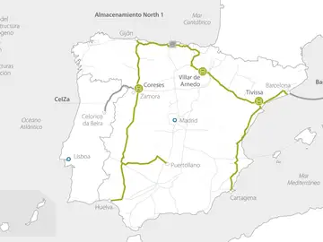 La red interior de hidrógeno pasará por 13 comunidades autónomas La red interior de hidrógeno pasará por 13 comunidades autónomas