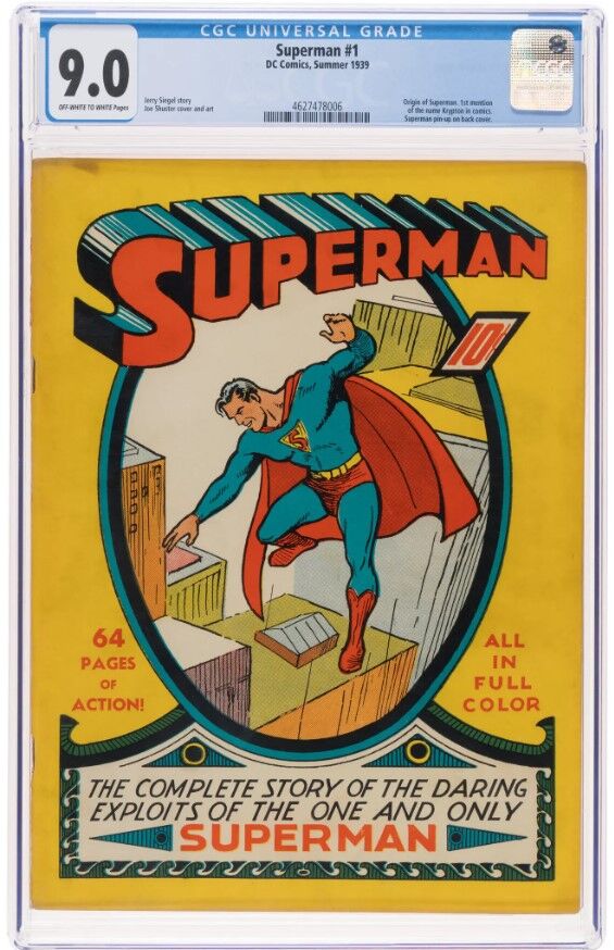 El cómic más caro de la historia es de Superman