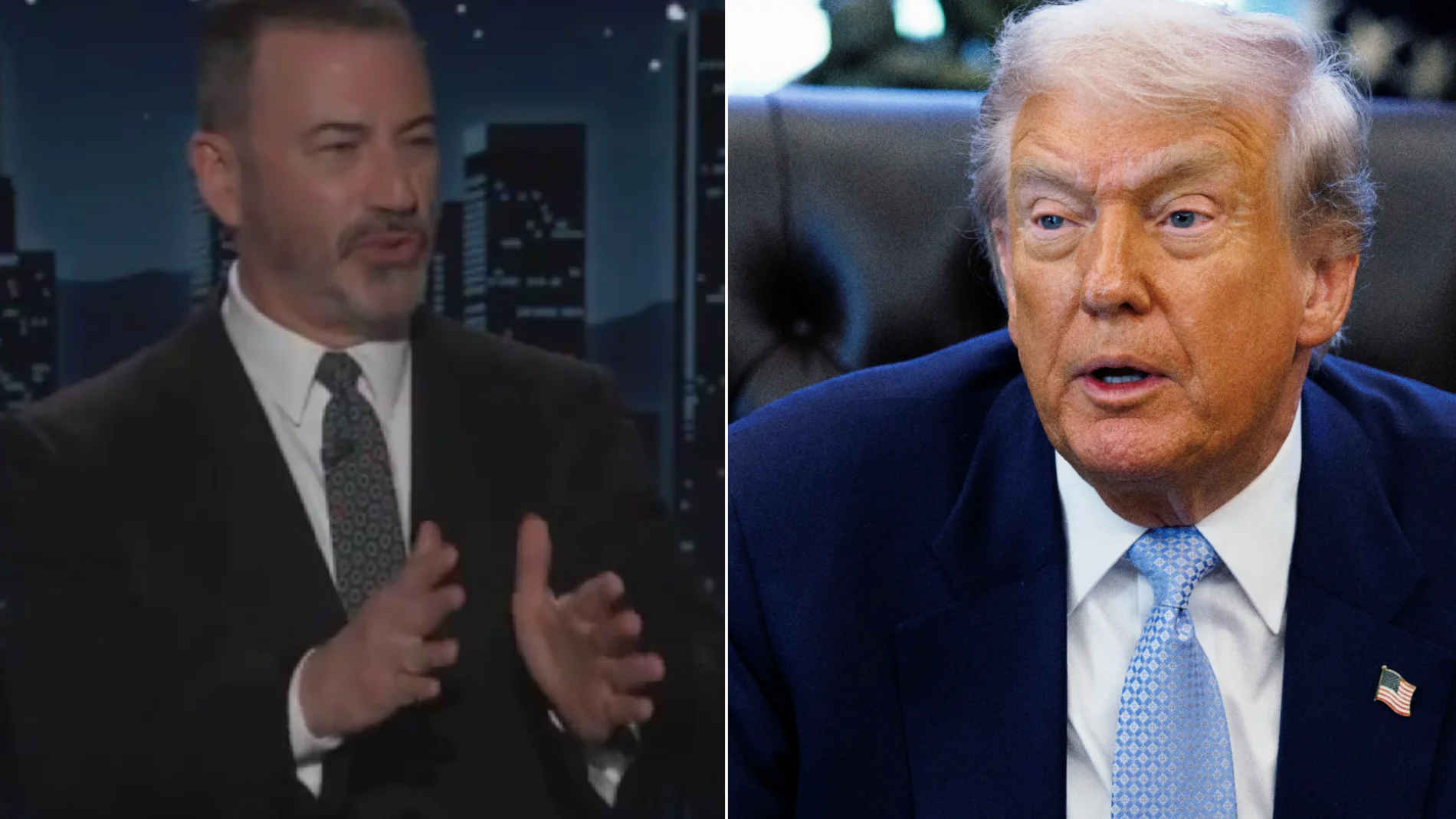 Jimmy Kimmel y Donald Trump