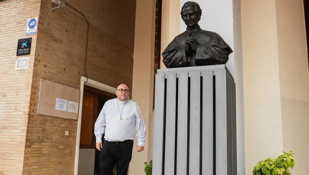 Sergio Codera, en la parroquia