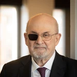 Salman Rushdie, ayer, en Barcelona