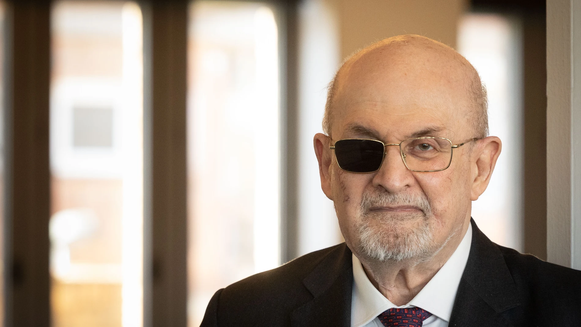 Salman Rushdie, ayer, en Barcelona