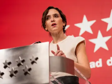 Ayuso comparece ante los medios después de que el Supremo condenara al Fiscal General del Estado. David Jar Ayuso comparece ante los medios después de que el Supremo condenara al Fiscal General del Estado