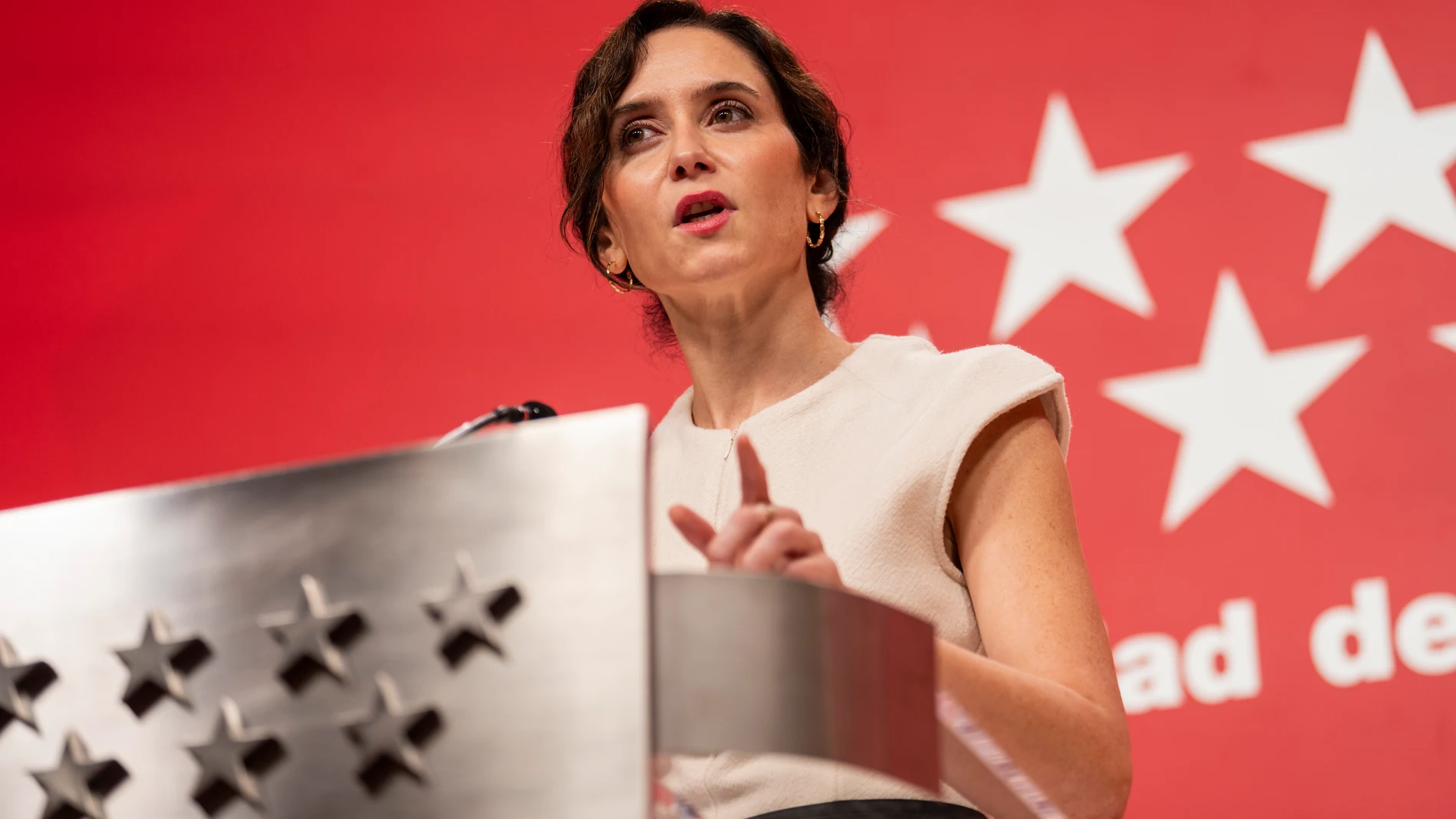 Ayuso comparece ante los medios después de que el Supremo condenara al Fiscal General del Estado