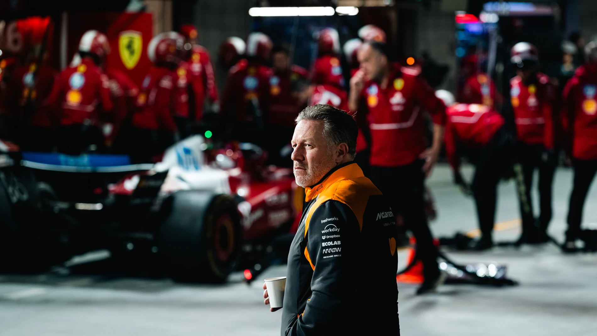 BROWN Zak (usa), CEO of of McLaren Racing, portrait during the 2025 Formula 1 Las Vegas Grand Prix, 22th round of the 2025 FIA Formula One World Championship from November 21 to 23, 2025 on the Las Vegas Strip Circuit, in Paradise, Nevada, United States of America - Photo Joao Filipe / DPPIAFP7 21/11/2025 ONLY FOR USE IN SPAIN
