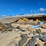 Paseo marítimo de Matalascañas (Huelva) tras el temporal