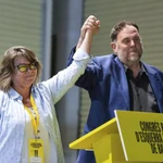 Creu Camacho y Oriol Junqueras
