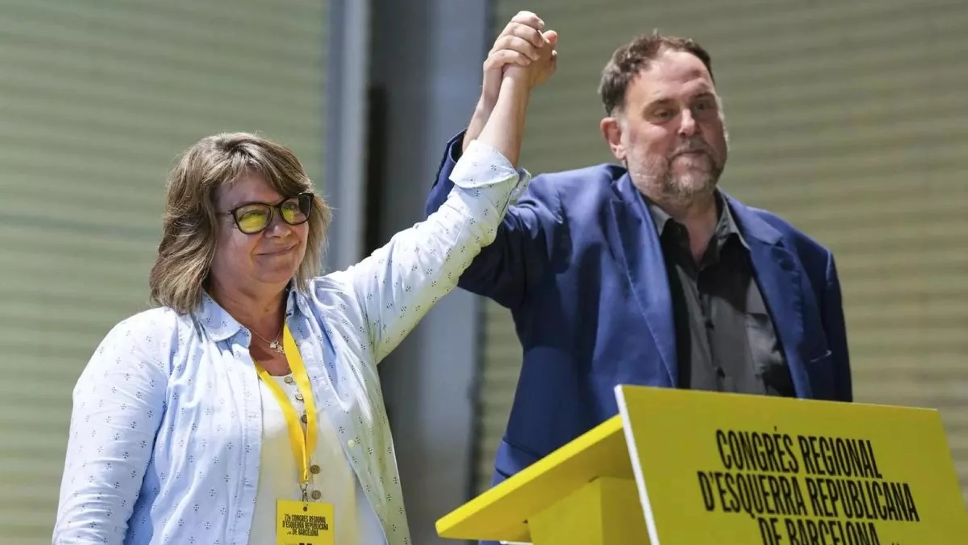 Creu Camacho y Oriol Junqueras