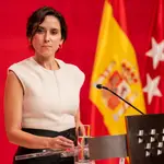 Ayuso comparece ante los medios después de que el Supremo condenara al Fiscal General del Estado. David Jar