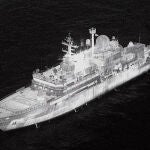 Un buque espía ruso apunta con láser a pilotos de la Fuerza Aérea británica cerca de Escocia.