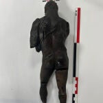 Una talla de madera de Hércules sobrevive 1.700 años sumergida en el centro de Ibiza