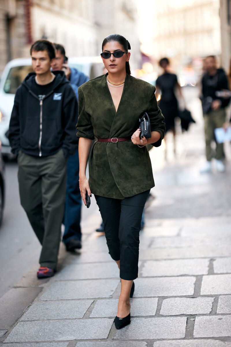 Influencer en la Semana de la Moda de París.