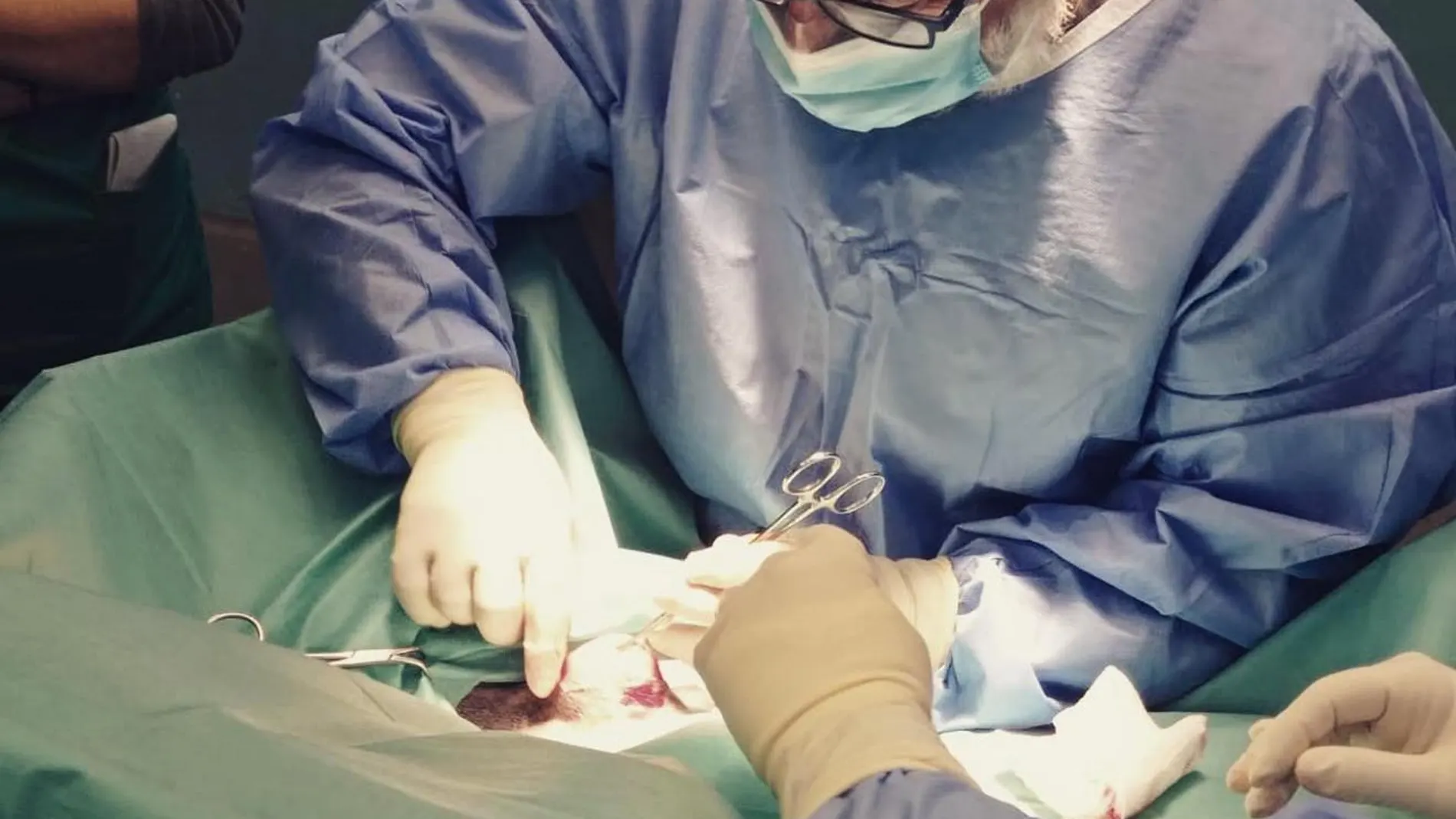 Lalo Bosque, en plena operación