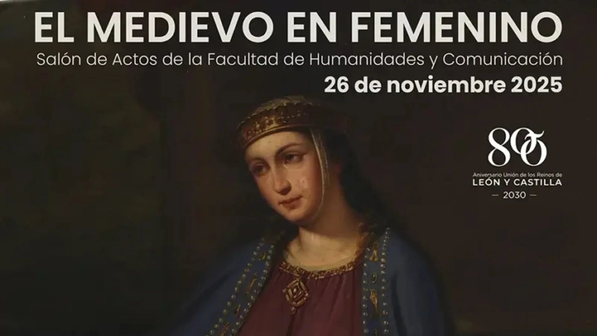 Cartel anunciador de la jornada ‘El medievo en femenino’