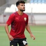 Arnau Puigmal, con el Almería