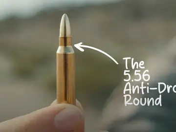 La bala se fragmenta y puede derribar varios drones Drones