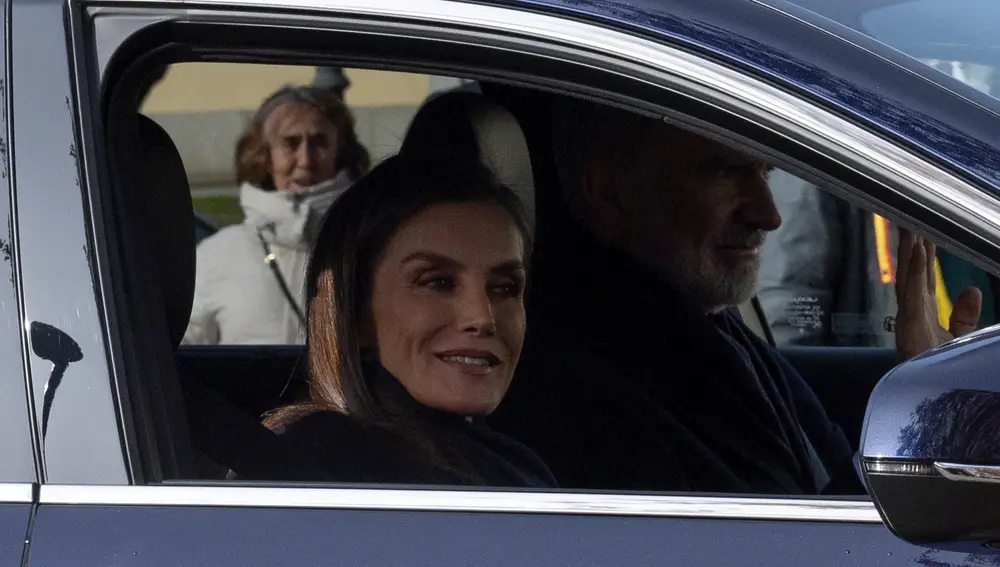 La Reina Letizia en el almuerzo familiar de El Prado.