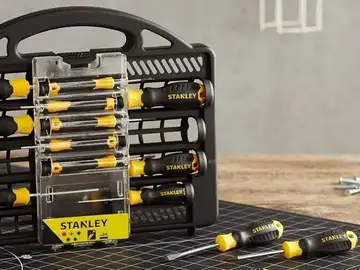 Stanley planta cara a Dewalt y Bosch con este juego de destornilladores de 34 piezas que está arrasando en Amazon STANLEY Juego de destornilladores 34 piezas