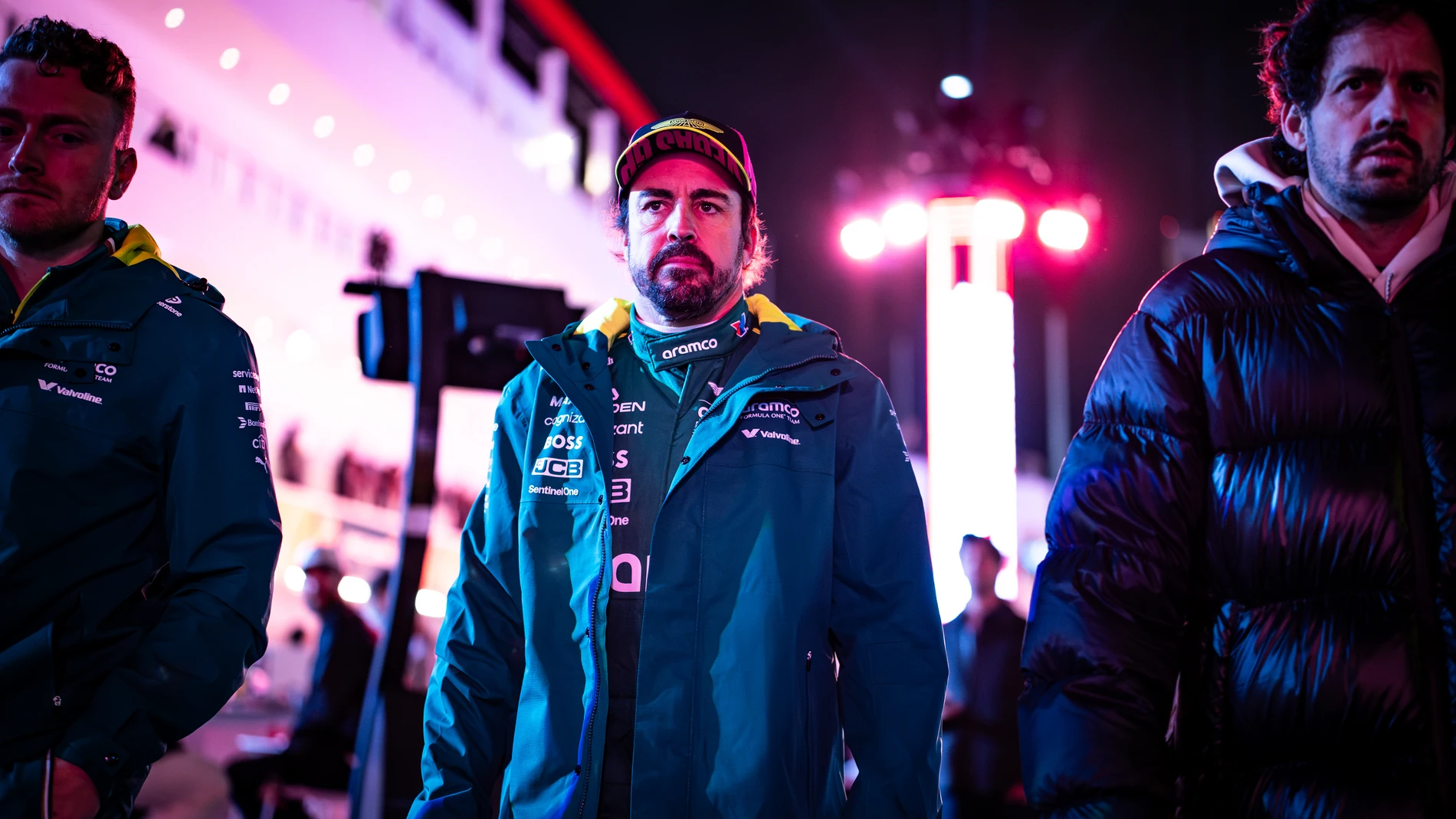 ALONSO Fernando (spa), Aston Martin F1 Team AMR25, portrait during the 2025 Formula 1 Las Vegas Grand Prix, 22th round of the 2025 FIA Formula One World Championship from November 21 to 23, 2025 on the Las Vegas Strip Circuit, in Paradise, Nevada, United States of America - Photo André Ferreira / DPPI AFP7 21/11/2025 ONLY FOR USE IN SPAIN